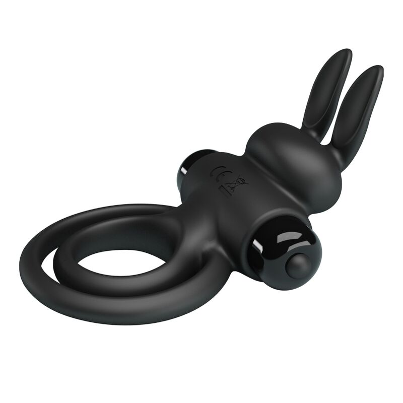 Pretty Love - Ring Vibrator III Rabbit para pênis preto