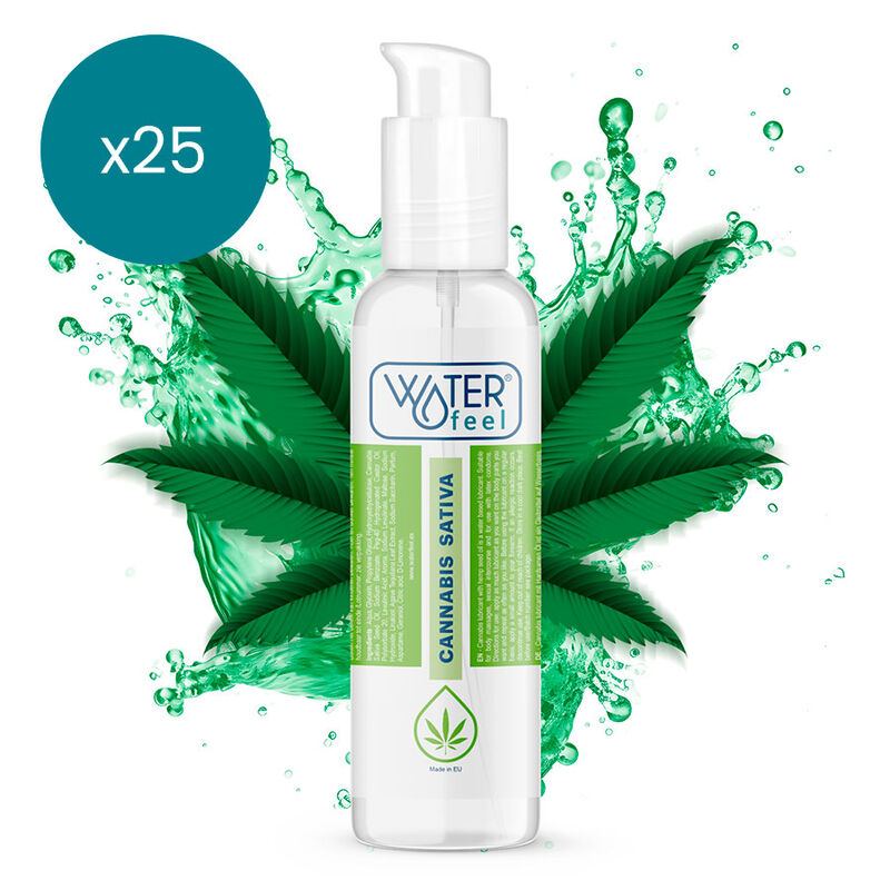 WATERFEEL - LUBRICANTE CANNABIS 150 ML PACK 25 UDS