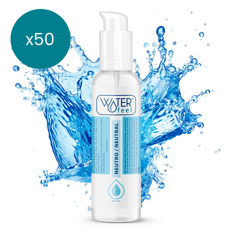 WATERFEEL - LUBRIFICANTE NATURAL 175 ML PACK 50 UNIDADES