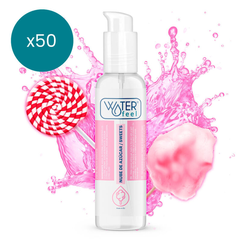 WATERFEEL - LUBRIFICANTE NUVEM DE AÇÚCAR 175 ML PACK 50 UNS