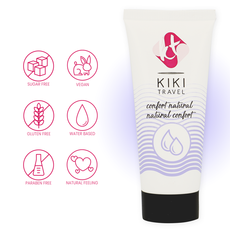 Kikí Travel - Comoditat de gel lliscant natural 50 ml