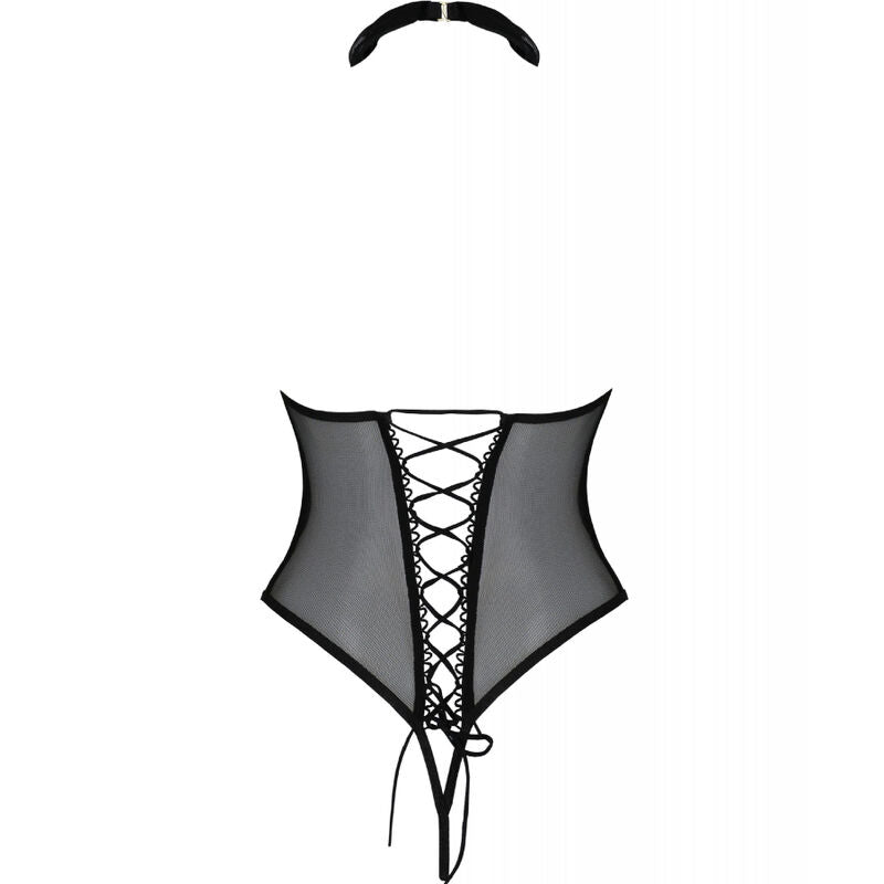 PASSION - TRISHA OPEN BODYSUIT BLACK L/XL