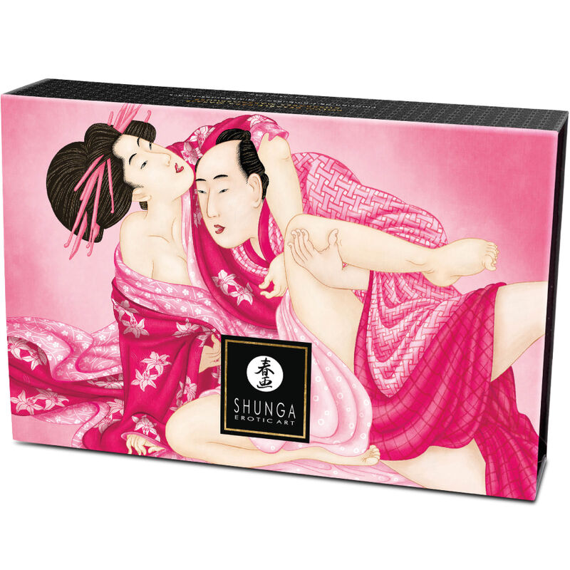SHUNGA - KIT PÓS DE MASSAGEM COMESTÍVEIS FRAMBOESA