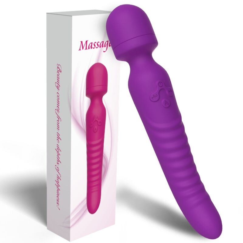 ARMONY - MISSÃO MASSAGIADOR & VIBRADOR EFEITO CALOR VIOLETA