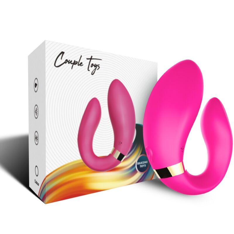 ARMONY - CRESCENT REMOTE CONTROL COUPLE VIBRATOR FUCHSIA
