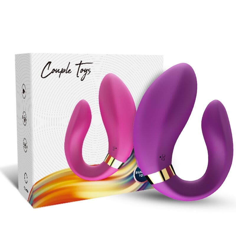 ARMONY - CRESCENT COUPLE VIBRATOR REMOTE CONTROL PURPLE