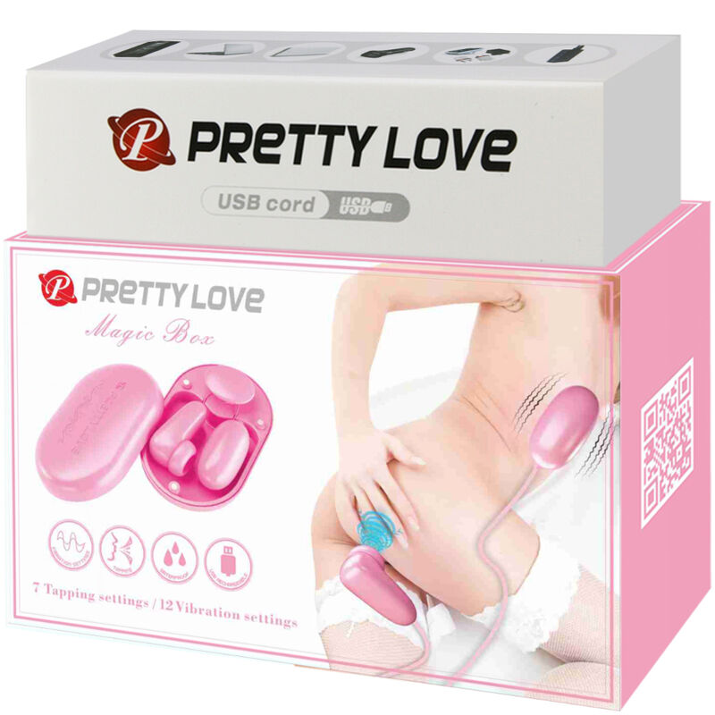 PRETTY LOVE - MAGIC BOX VIBRATING BULLET & STIMULATOR PINK