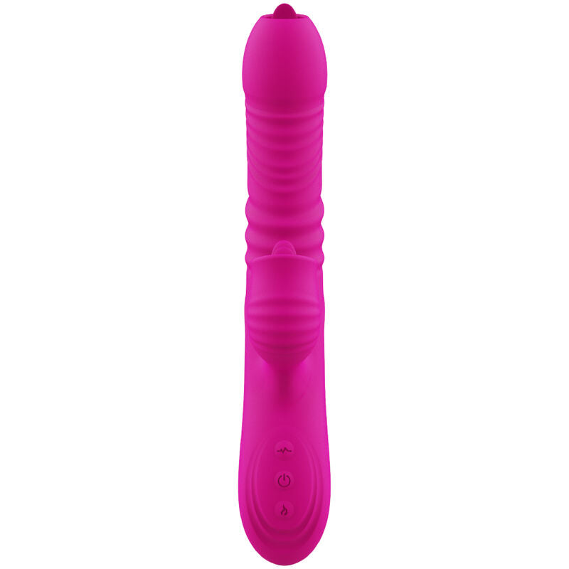 ARMONY - FANNY MULTIFUNCTION VIBRATOR DOUBLE TONGUE HEAT EFFECT FUCHSIA