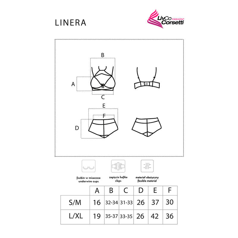 LIVCO CORSETTI FASHION - LINERA FOR THE SENSES COLLECTION SUJETADOR + PANTY