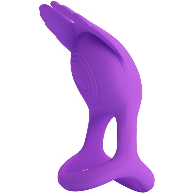 Pretty Love - Silas vibrador anell 7 vibracions silicona lila
