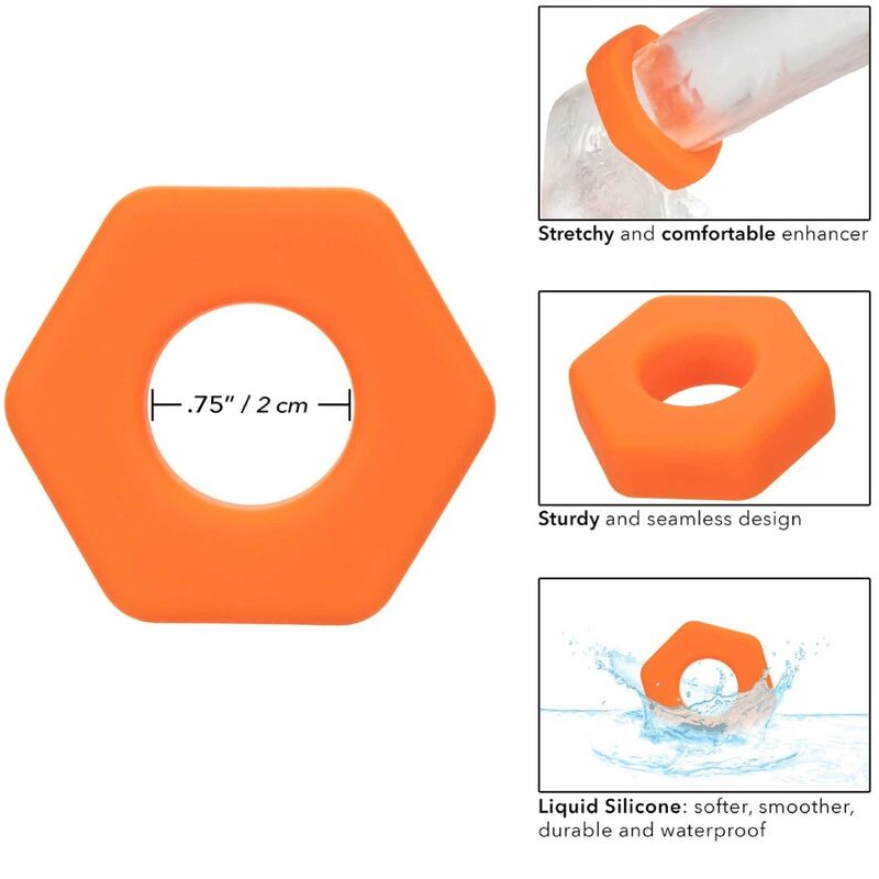CALEXOTICS - ALPHA PROLONG SEXGONE ORANGE RING