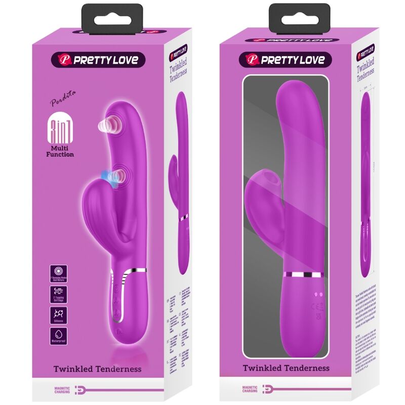 PRETTY LOVE - PERLITA 3-IN-1 MULTIFUNCTION G-SPOT VIBRATOR VIOLET