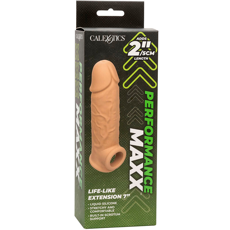 CALEXOTICS - PERFORMANCE MAXX EXTENSÃO REALISTA 7 PELE CLARA