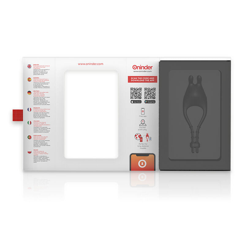 ONINDER - Anell vibrador ajustable Pampa i polivalent - Aplicació gratuïta