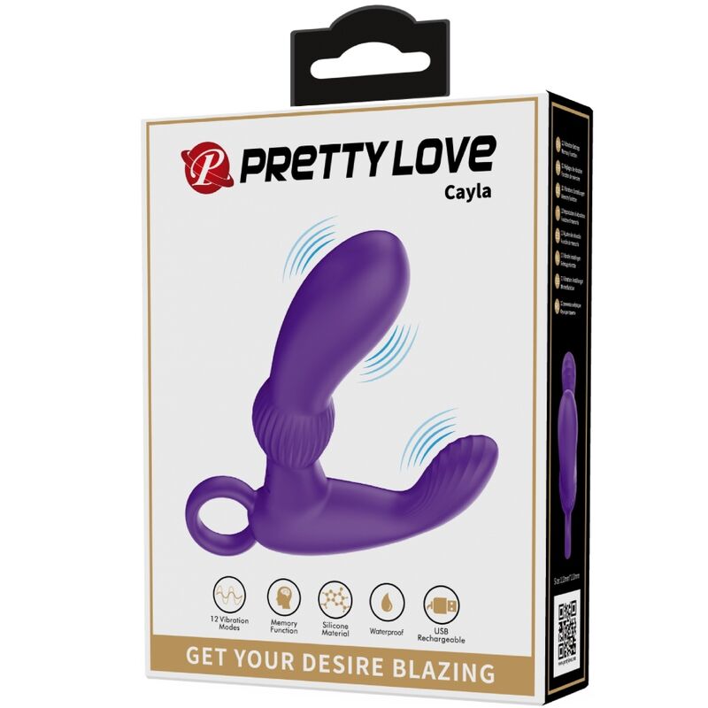 PRETTY LOVE - CAYLA MASSAGEM ANAL VIBRATÓRIA LILA