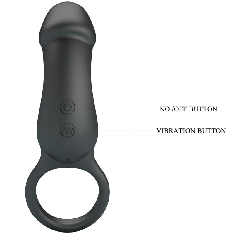 Pretty Love: porteu vibrador i vibrador negre