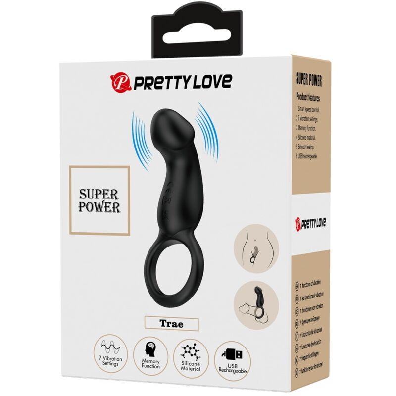 Pretty Love: porteu vibrador i vibrador negre