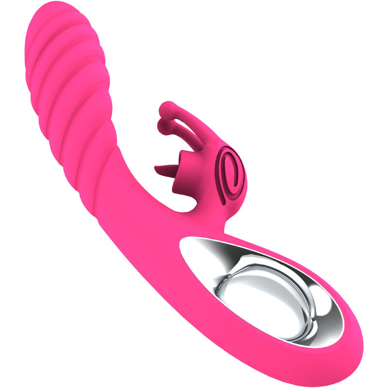 ARMONY - VICKY VIBRADOR RABBIT COM LÍNGUA PULL RING FUCHSIA