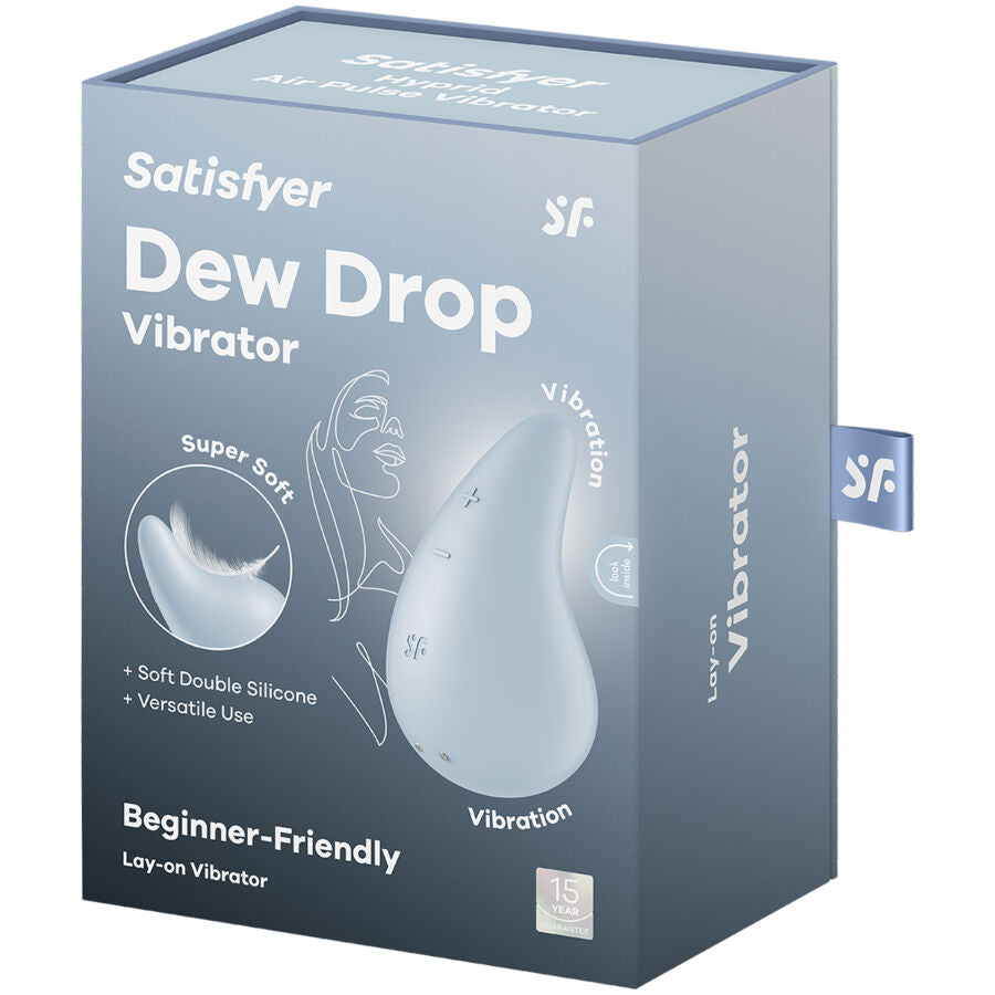 SATISFYER - DEW DROP LAY-ON VIBRATOR BLUE