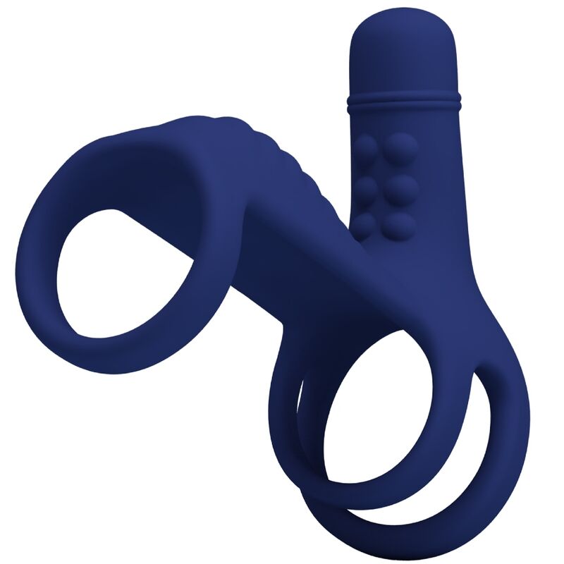 Pretty Love - Elish Vibrador Anell amb extensió blava