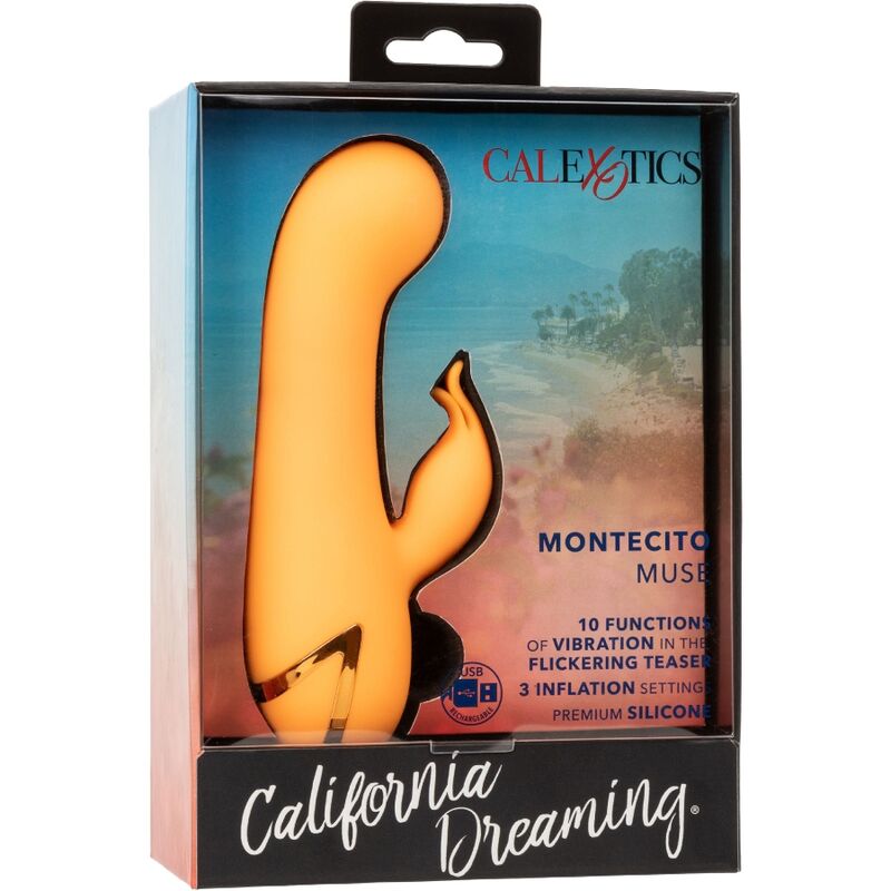 CALEXOTICS - MONTECITO MUSE VIBRADOR RABBIT COR DE LARANJA BY CALIFORNIA DREAMING