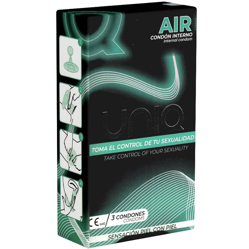 UNIQ - Aire de preservatiu femení sense làtex 3 unitats