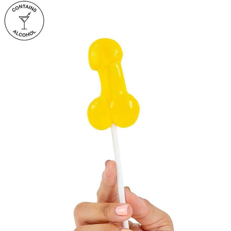 SECRETPLAY - PENIS GUMMY LOLLIPOP WITH ALCOHOL PINA COLADA