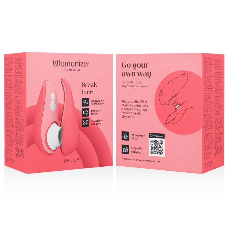 WOMANIZER - LIBERTY 2 ESTIMULADOR & SUCCIONADOR CLÍTORIS CLARO
