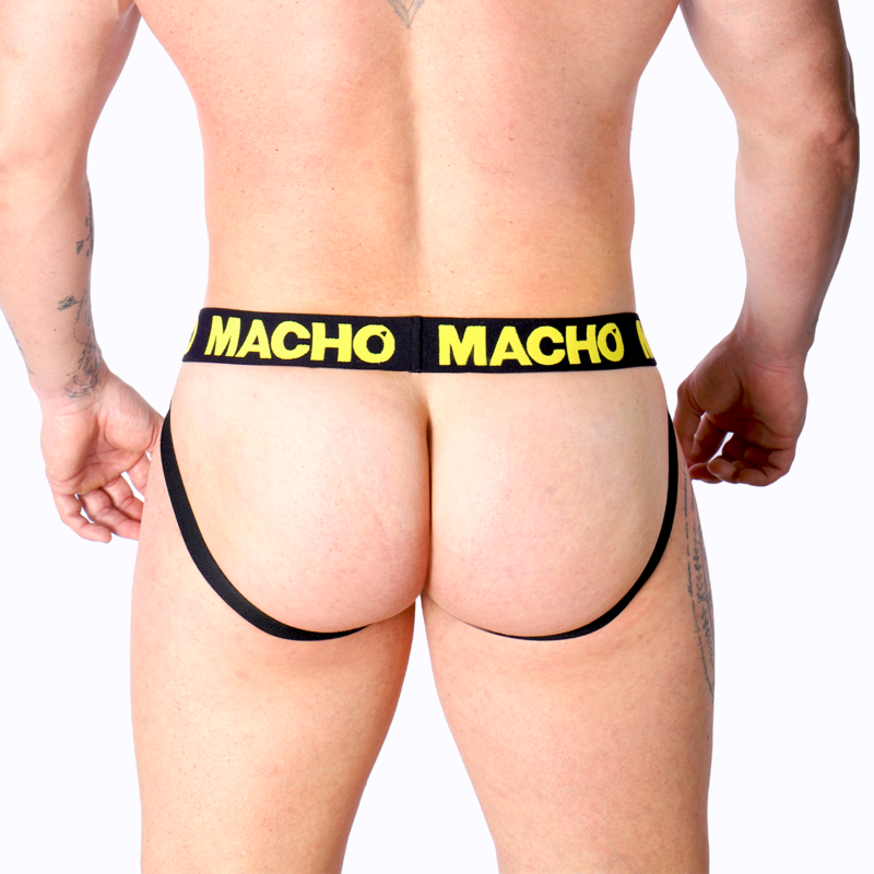 MACHO - MX25A YELLOW LYCRA JOCK L