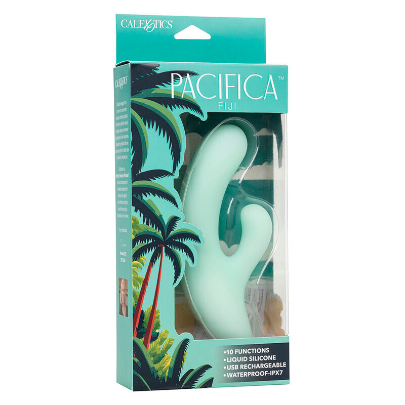 CALEXOTICS - PACIFICA FIJI G-SPOT VIBRATOR AND STIMULATOR 10 VIBRATIONS AQUA