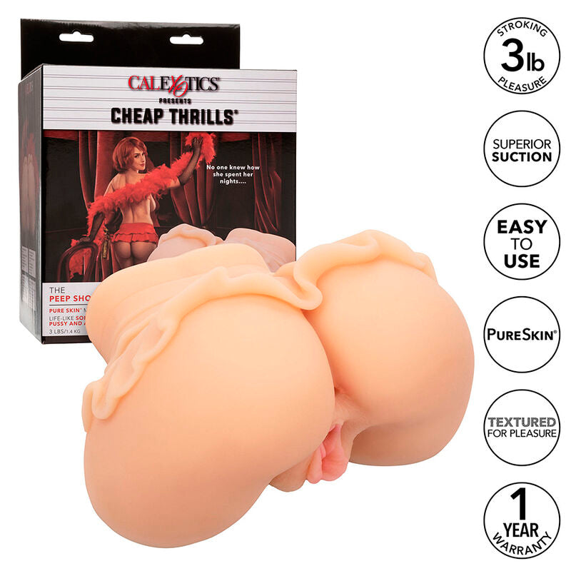 Calexòtics: The Peep Show Girl Double Realisty Masturbator