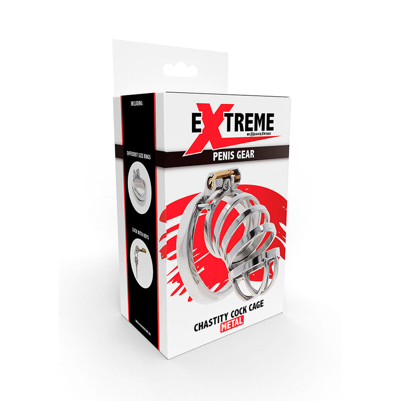 HIDDEN DESIRE - EXTREME METAL CHASTITY CAGE