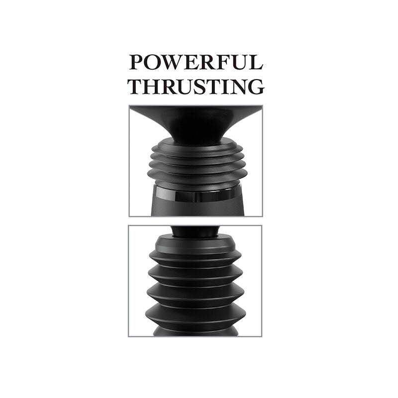 FETISH FANTASY SERIES - BODY DOCK THRUSTER DILDO HOLDER WITH 7 THRUSTING MODES BLACK