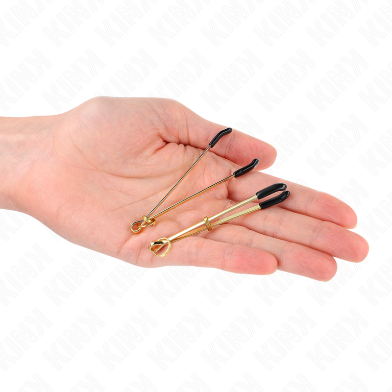 KINK - FINE GOLD NIPPLE CLAMPS 7 CM