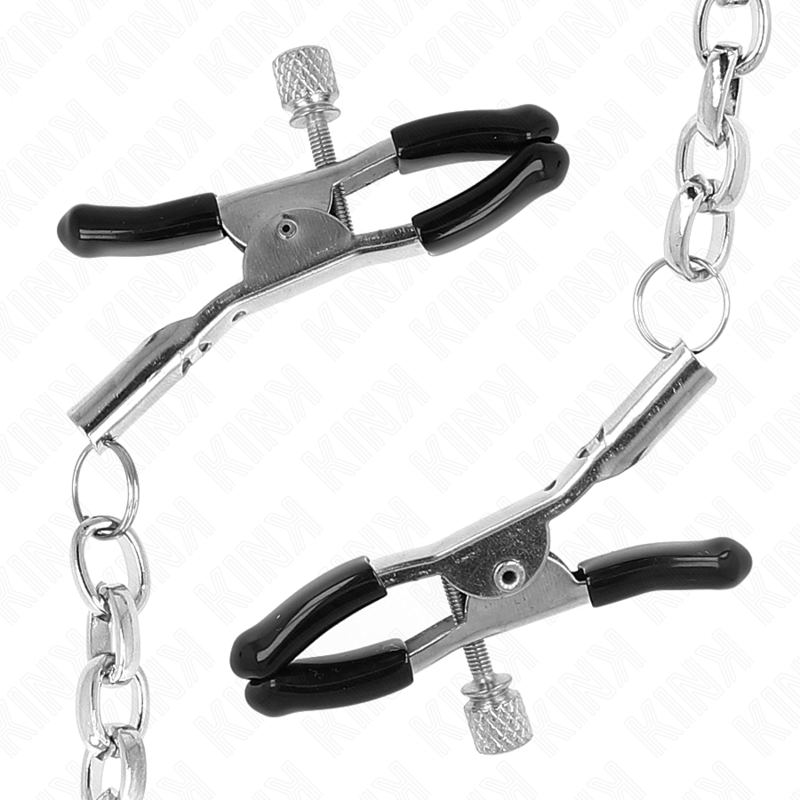 KINK - NIPPLE CLIPS WITH THICK CHAIN 30 CM