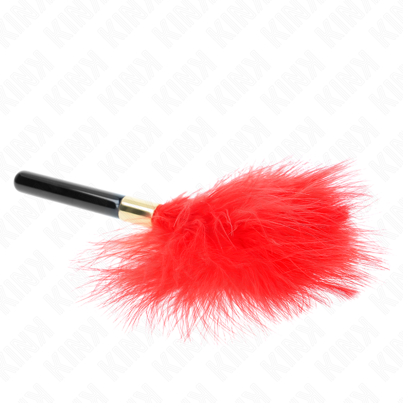KINK - TICKLE FEATHERS GOLD RED METAL 18 CM