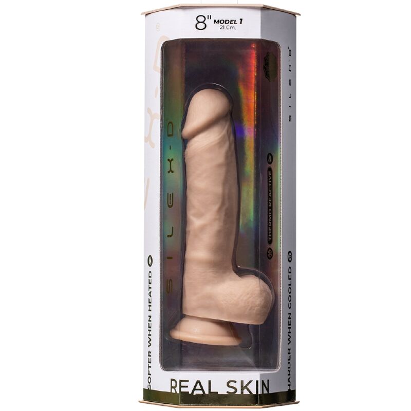 SILEXD - REAL SKIN PÉNIS SUPER REALISTA TERMORREATIVO 21 CM PREMIUM SILEXPAN NATURAL