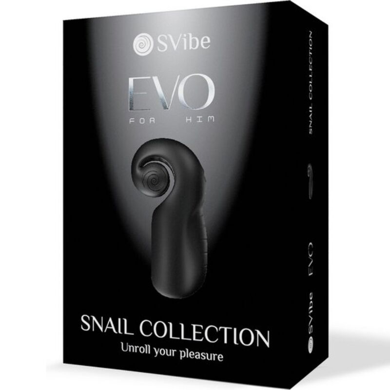 SNAIL VIBE - EVO FOR HIM MASTURBADOR MASCULINO SLIDE NROLL NEGRO