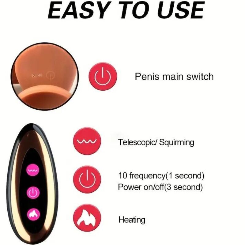 ARMONY - DILDO REALISTA VIBRADOR RECARREGÁVEL