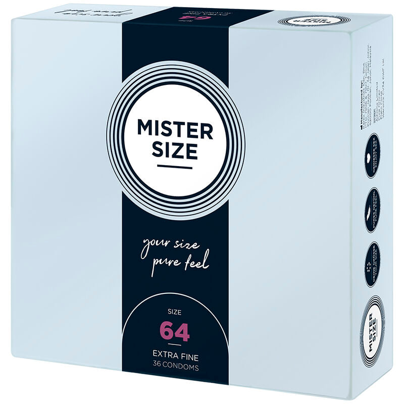 MISTER MISE - CONDOMS Mida xxl 64 mm (36 unitats)