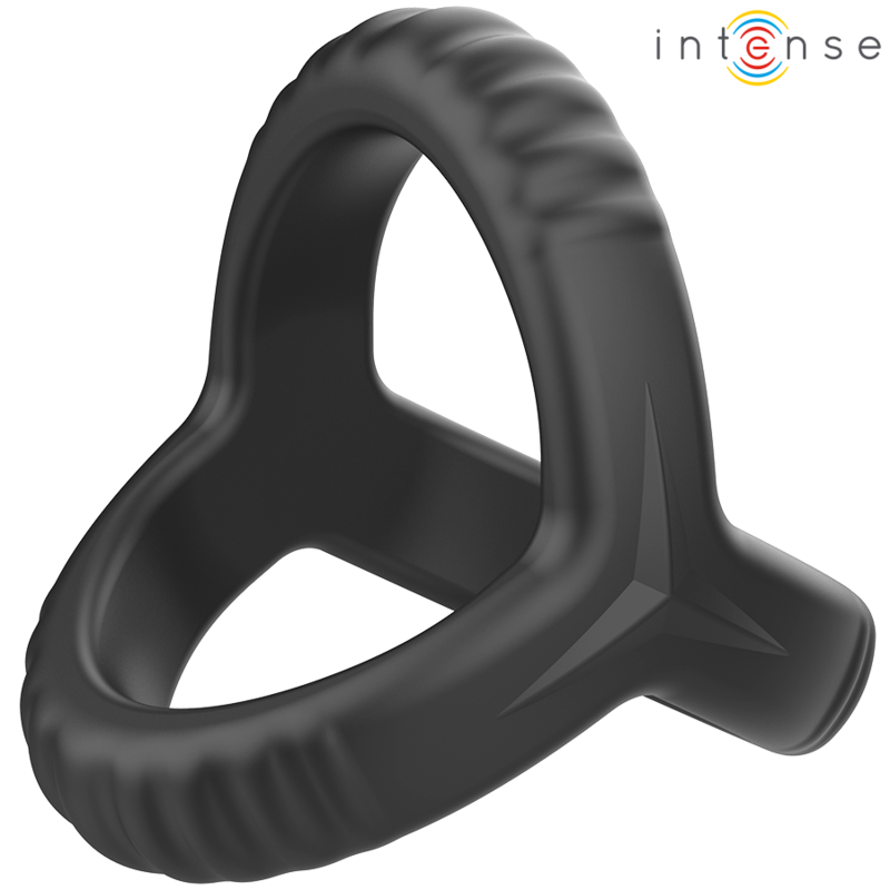 Intens - Carson Doble Ring per al Penis de Silicona Negra Model 4