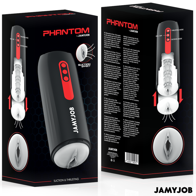 JAMYJOB - PHANTOM AUTOMATIC MASTURBATOR VAGINA 5 MODES SUCTION AND THRUST