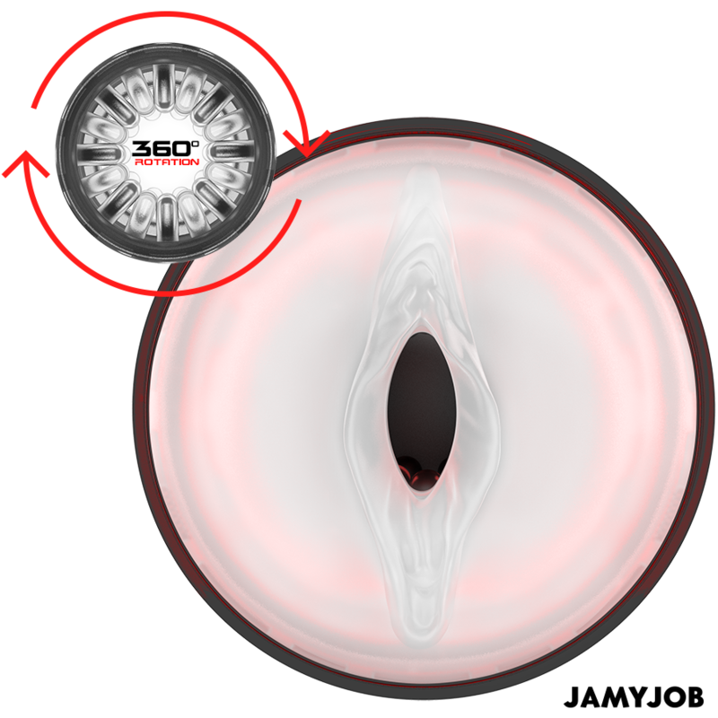 Jamyjob - Cyclone masturbator automàtic de la vagina 10 modes de rotació i empenta
