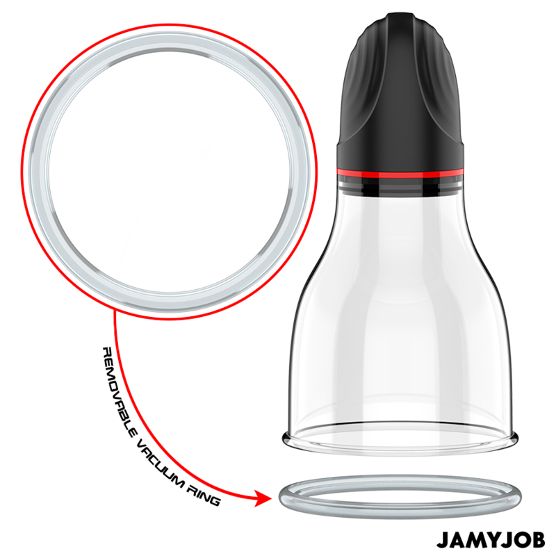 Jamyjob - Xpand Lite Testicle Automàtic Bomba 3 Nivells d’ona estimulants grisos