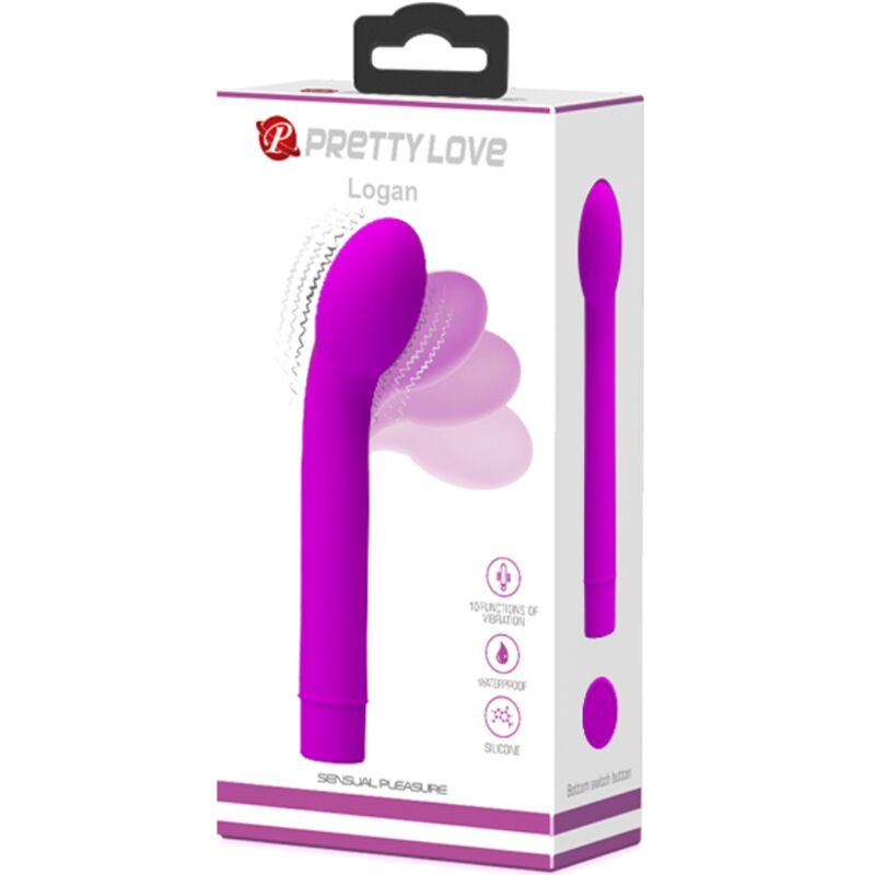 PRETTY LOVE - LOGAN VIBRADOR PONTO G 10 VIBRAÇÕES ROXO