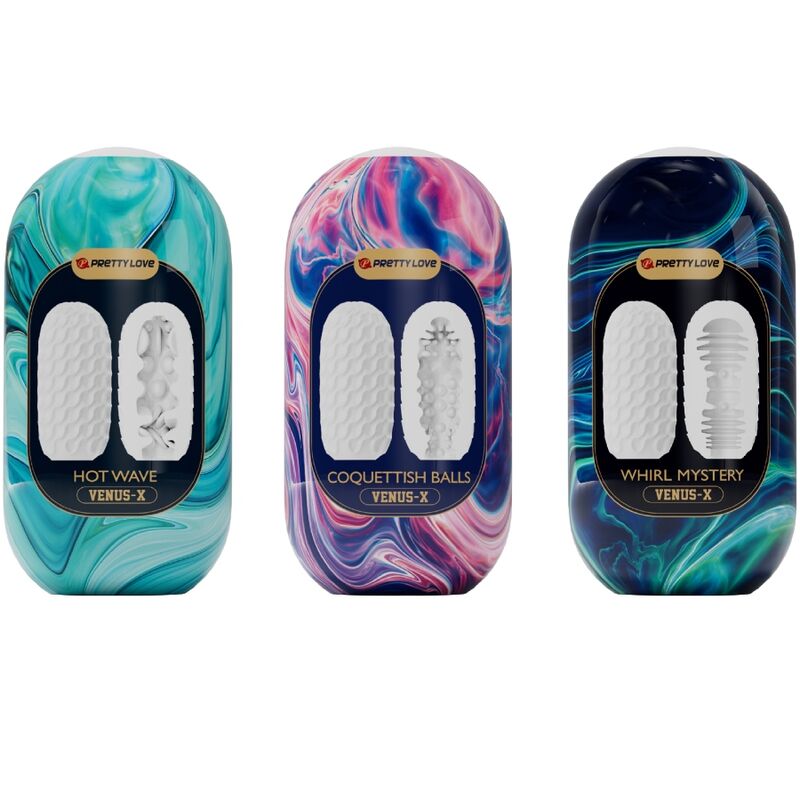 Pretty Love - Venus x 15 Male Masturbators White silicone
