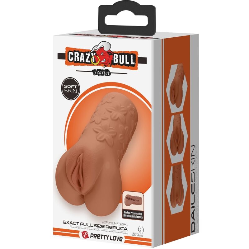 CRAZY BULL - SCARLET VAGINA AND ANUS DESIGN WITH NATURAL FLOWERS