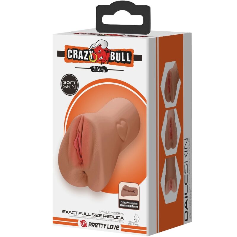 Bull Bool: Disseny de vagina i anus escarlata amb un cor natural