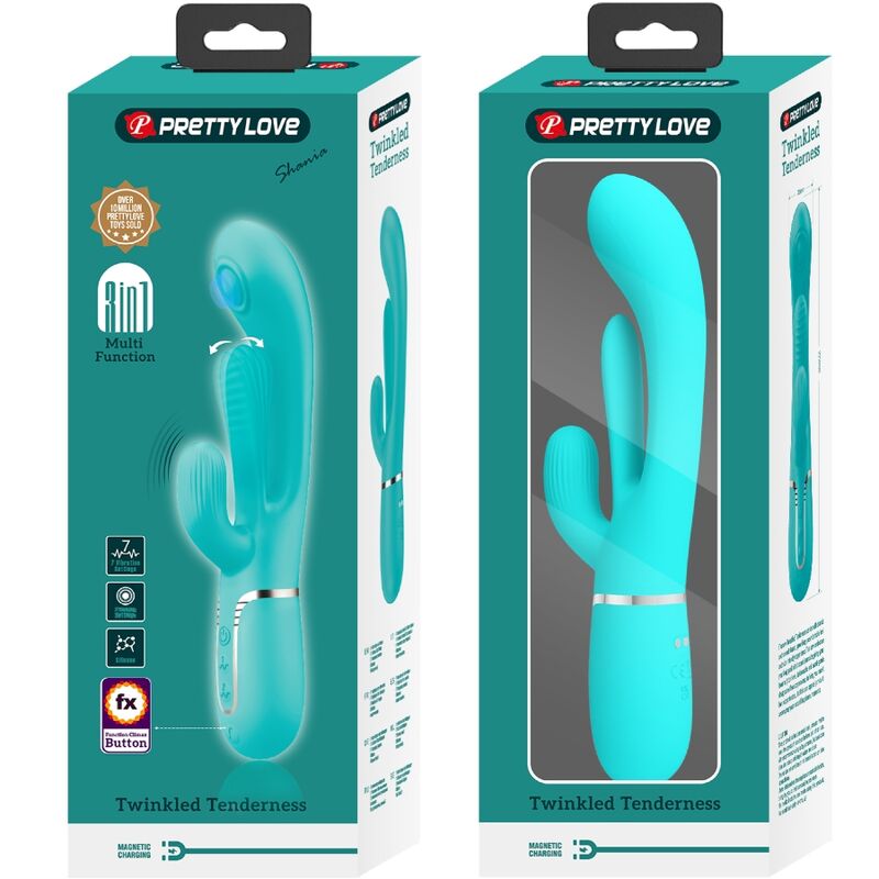 PRETTY LOVE - SHANIA TRIPLE RABBIT MULTIFUNCTIONAL VIBRATOR 3 IN 1