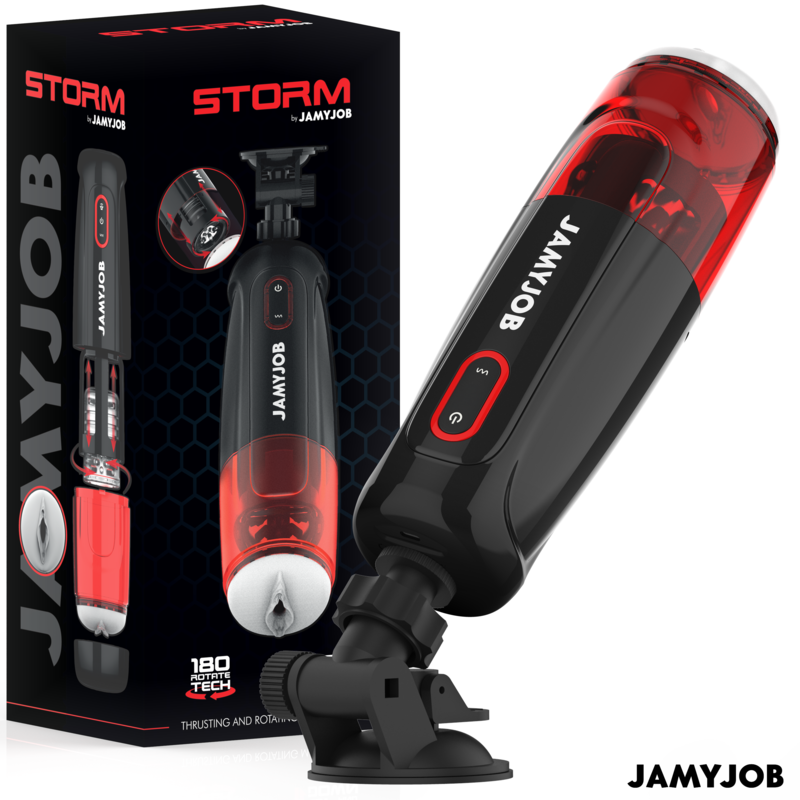 Jamyjob - Masturbator de tempestes automàtiques de la vagina 10 rotació i modes d'empenta